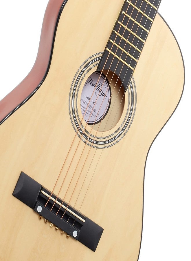 Ashthorpe 30-inch Beginner Acoustic Guitar Package (Natural), Basic Starter Kit w/Gig Bag, Strings, Strap, Tuner, Picks - Image 2