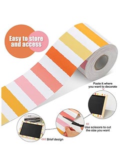 Arabest Classroom Bulletin Board Border 65 Feet Bulletin Board Straight Borders Trim Classroom or Home School Decoration(Stripe)  - Image 3