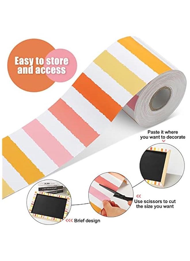 Arabest Classroom Bulletin Board Border 65 Feet Bulletin Board Straight Borders Trim Classroom or Home School Decoration(Stripe)  - Image 3
