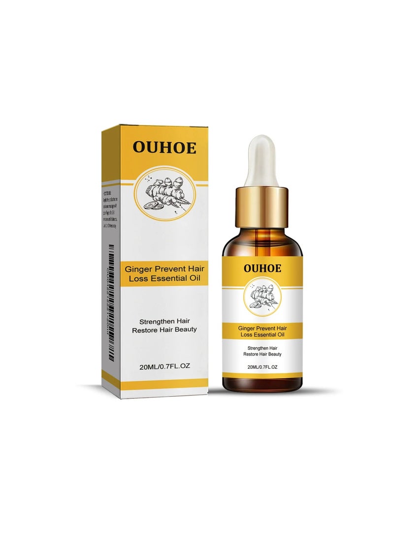 OUHOE - Ginger Hair Dense Essential Oil, Anti Hair Loss Germinal Ginger Hair Growth Oil, Moisturizing Scalp Treatment Hair Enhance Oil, Nourshing Hair Growth Essence For Hair Repair - Image 1