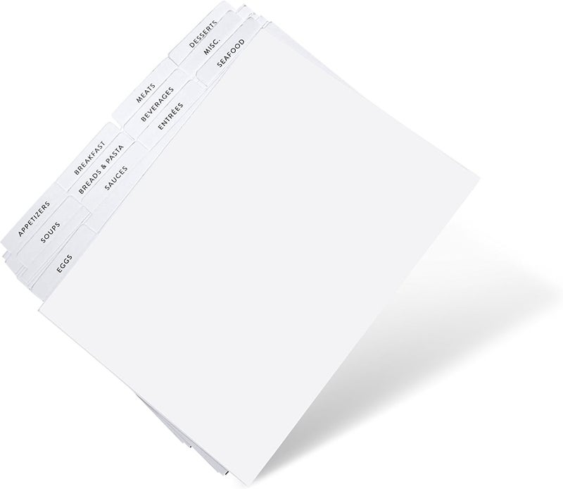 Polite Society Recipe Cards and Box Set  24 4x6 Recipe Cards  Durable Tin Box  Sky Blue Floral Print with Gold Finish  Keep Recipes Protected and Organized - Image 5