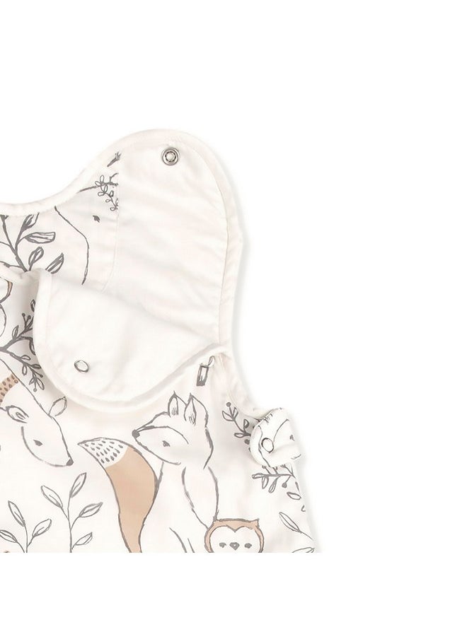 Crane BABY Crane Baby Blanket, Wearable Soft Cotton Baby Blanket for Boys and Girls 0-9 Months, Woodland Animal, 19”w x 30”h  - Image 2