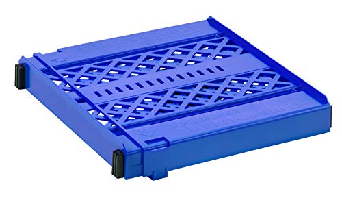 LockerMate Adjust-A-Shelf Locker Shelf, Easy to Use, Extends to Fit Your Locker, Blue - Image 1