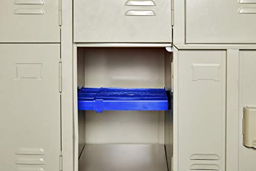 LockerMate Adjust-A-Shelf Locker Shelf, Easy to Use, Extends to Fit Your Locker, Blue - Image 5