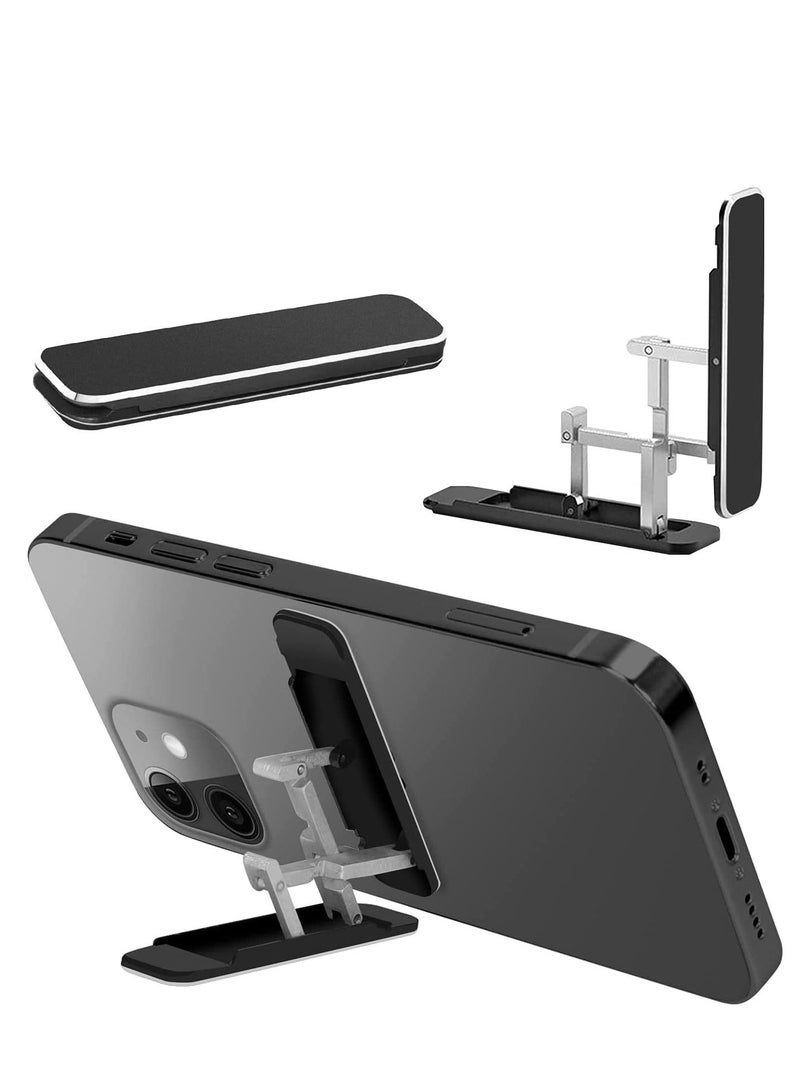 SYOSI Phone Stand Adjustable Phone Stand With Traceless Adhesive Tape, Folding Back Foldable Hidden Phone Holder, Mobile Travel Holder Compatible with All Models - Image 1