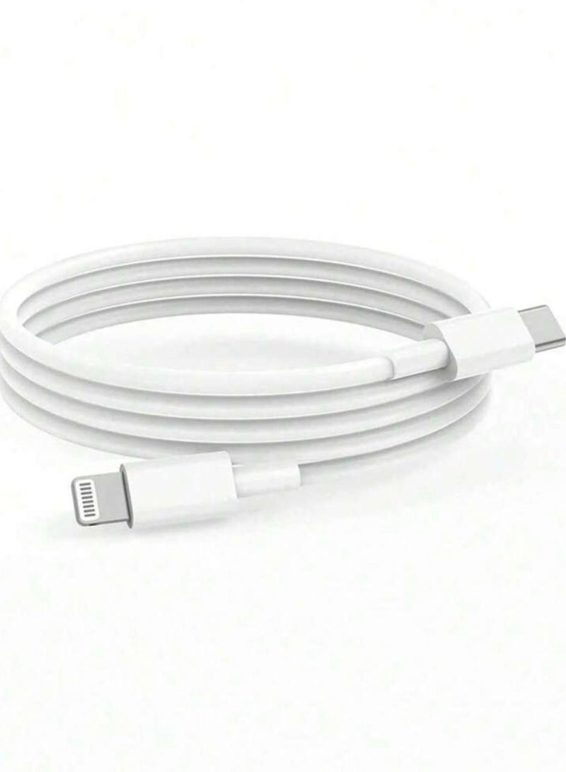 A 20W fast charging data cable that supports PD, USB-C to Lightning port, compatible with iPhone chargers. Compatible with Fast Charging feature. USB-C to Lightning cable compatible with iPhone 14/1 - Image 1