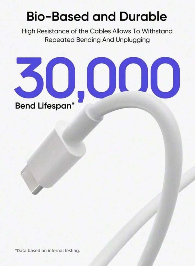 A 20W fast charging data cable that supports PD, USB-C to Lightning port, compatible with iPhone chargers. Compatible with Fast Charging feature. USB-C to Lightning cable compatible with iPhone 14/1 - Image 5