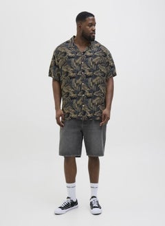 JACK & JONES Plus Size Tropical Resort Short Sleeve Relaxed Fit Shirt  - Image 4