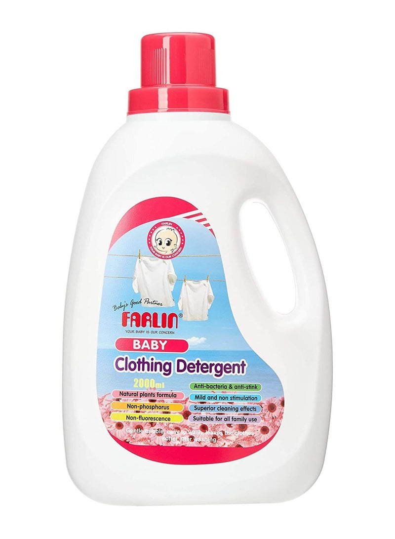 FARLIN Anti Bacterial Baby Clothing Detergent 2000ml Bottle - Image 1