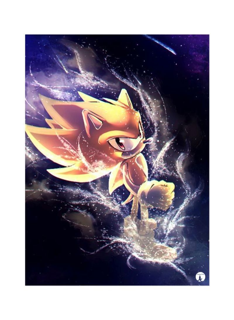 RKN Cartoon Printed Mouse Pad Blue/Yellow/Black