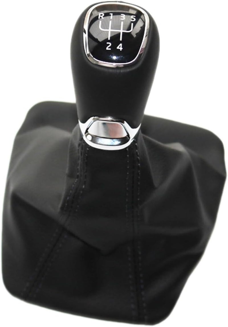QASULER Leather Gear Shift Knob for Skoda Yeti - Image 1