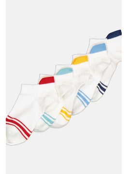 RBX Kids Boy 5 Pairs Stripe Ankle Socks, Multicolor  - Image 2