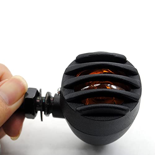 SELVIKE Turn Signals Light Blinker Indicator Harley Style Universal for All Bike Models - Amber - Image 3