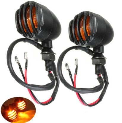 SELVIKE Turn Signals Light Blinker Indicator Harley Style Universal for All Bike Models - Amber - Image 1
