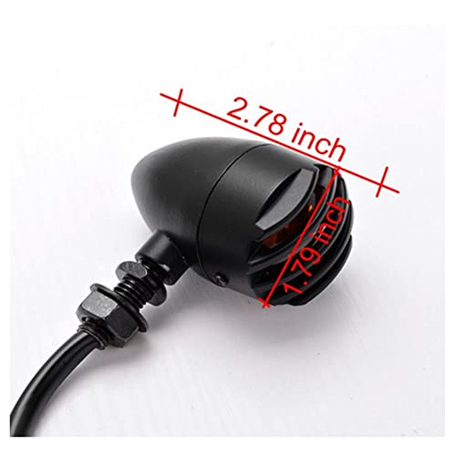 SELVIKE Turn Signals Light Blinker Indicator Harley Style Universal for All Bike Models - Amber - Image 4