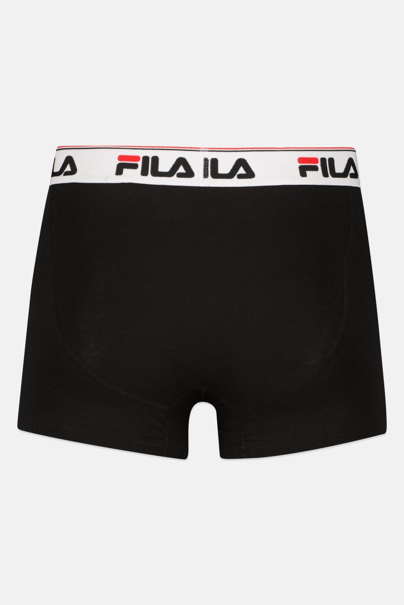 FILA Men 3 Pieces Brand Logo Low Rise Trunks, Multicolor - Image 3