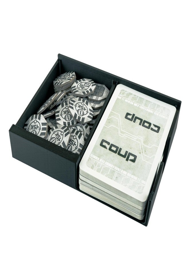 matterform Coup Organizer Insert | Box Storage & Tabletop Card Holder for Coup & Reformation Expansion | Fast Setup Card & Token Tray | Board Game Box Insert Compatible with Indie Card Game Coup - Image 1