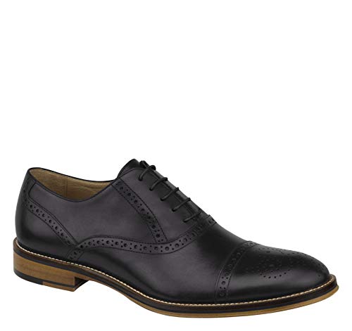 Johnston & Murphy Men's Conard Cap Toe Oxford,Black,13 M US - Image 5