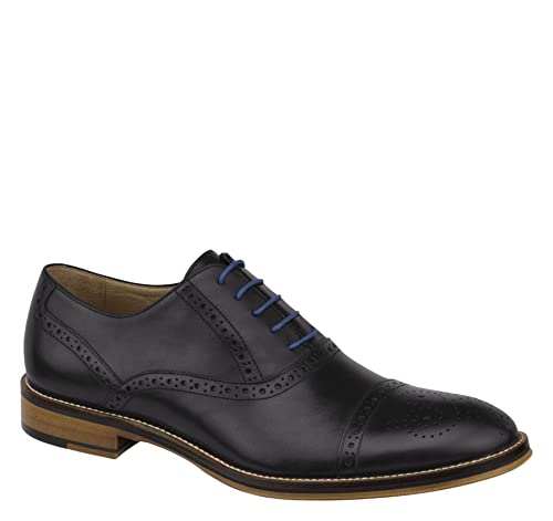 Johnston & Murphy Men's Conard Cap Toe Oxford,Black,13 M US - Image 2