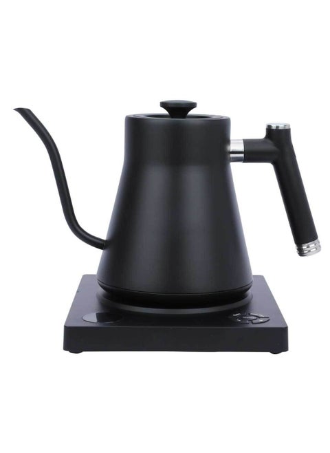 Barista Kettle Black with Nozzle Temperature Control Quick Heating Display 1L 1200W