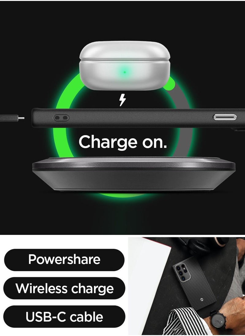 Spigen غطاء حماية إنزو أراميد فايبر لهاتف سامسونج جالاكسي S24 ألترا (2024) - أسود مطفي  - Image 5