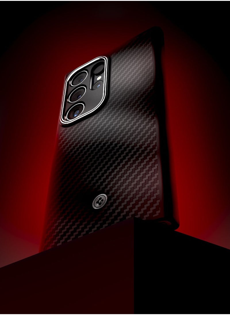 Spigen غطاء حماية إنزو أراميد فايبر لهاتف سامسونج جالاكسي S24 ألترا (2024) - أسود مطفي  - Image 2