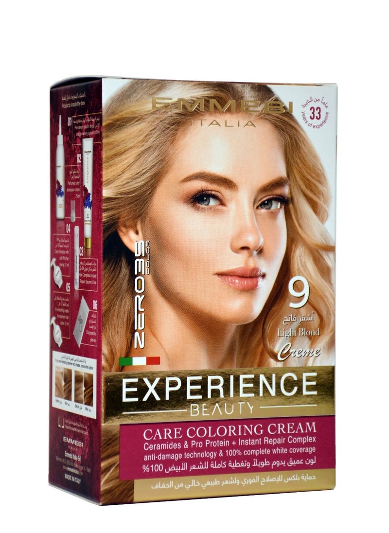EMMEBI ITALIA Beauty Experience Care Coloring Cream Light Blond 9 