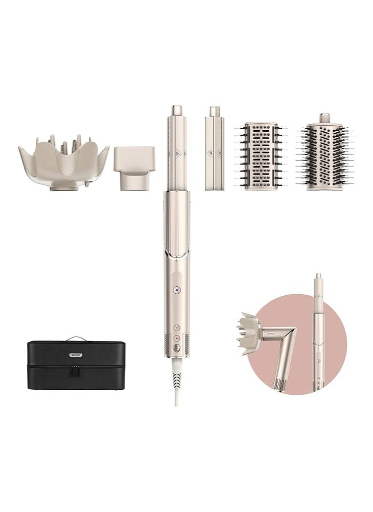 Shark - Shark FlexStyle 5-in-1 Air Styler & Hair Dryer with Auto-Wrap Curlers, Paddle Brush, Oval Brush, Concentrator, Diffuser and Storage Case, No Heat Damage, Stone HD440SLME - Image 1