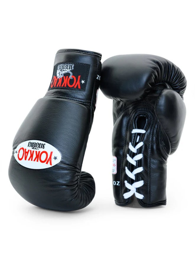 YOKKAO قفازات الملاكمة يوككاو ماثريكس مزودة بأربطة - سوداء - Image 2