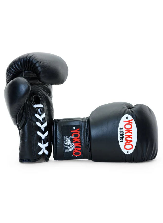 YOKKAO قفازات الملاكمة يوككاو ماثريكس مزودة بأربطة - سوداء - Image 3