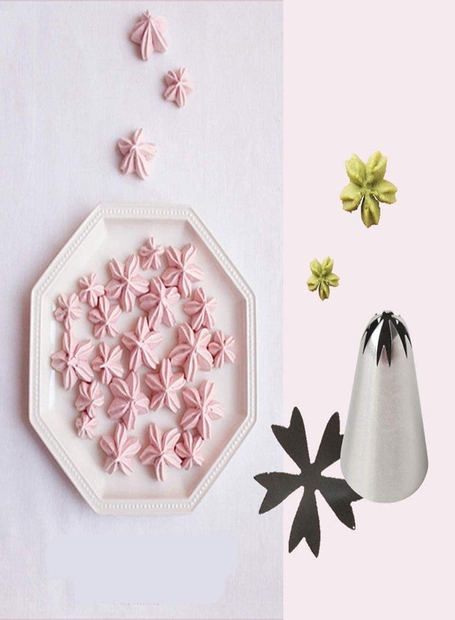 NF 2F Nozzle DIY Cream Rose Flower Piping Nozzles /Stainless Steel Cupcake Pastry Tips Nozzle for Cake Decoration (2F) - Image 2