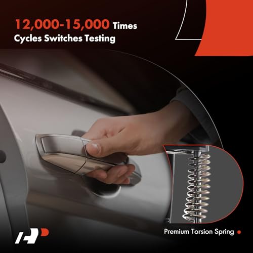 A-Premium مقبض باب خارجي أمامي يسار للسائق A-Premium مع ثقب المفتاح متوافق مع شيفروليه أفيو 2005-2006، أفيو5 2006-2011 وسوزوكي سويفت+ 2007-2010، أسود ناعم - Image 5