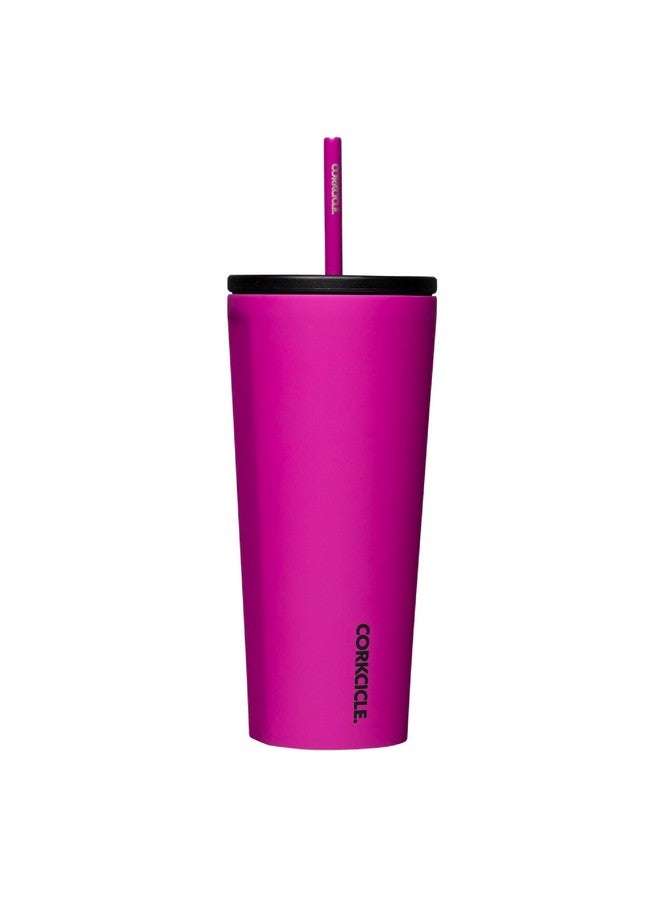 CORKCICLE Cold Cup Insulated Tumbler With Lid And Straw, Berry Punch, 24 Oz - Reusable Water Bottle Keeps Beverages Cold For 12Hrs, Hot 5Hrs - Cupholder Friendly Tumbler, Lid For Flexible Sipping - Image 1