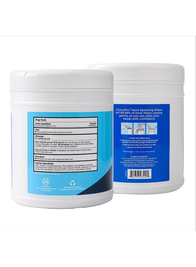 Clorox مناديل يد احترافية في علبة قابلة لإعادة الإغلاق، 270 عد | مناديل كلوركس خالية من الكحول مع BZK | مناديل يد كلوركس، مناديل يد للسفر، مناديل يد خالية من الكحول، مناديل لليدين - Image 4