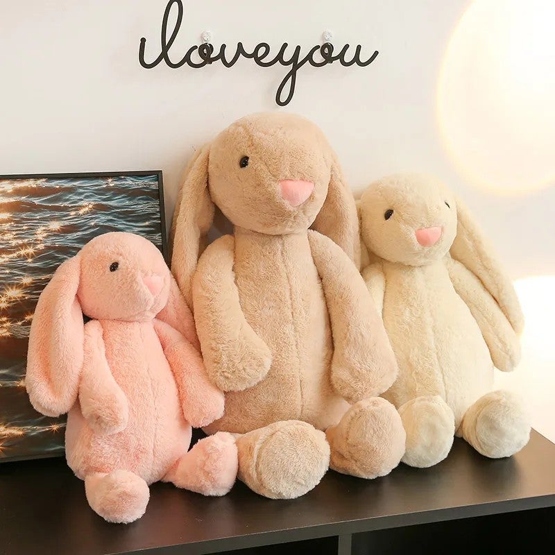 Y&D IZE 30CM Cute Soft Stuffed Animal Rabbit Plushie – Long Ear Easter Bunny Plush Toy for Kids, Huggable Peluches Rabbit Gift - Image 4