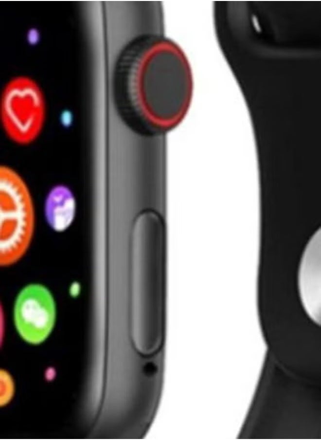 T500 - Bluetooth Full Touch Call Smartwatch With Replaceable Strap Black - Image 1