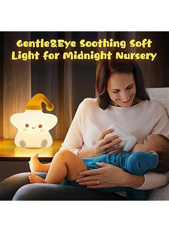 Gonice Kawaii Star Baby Colorful Silicone Cute Lamp Night Light  - Image 3