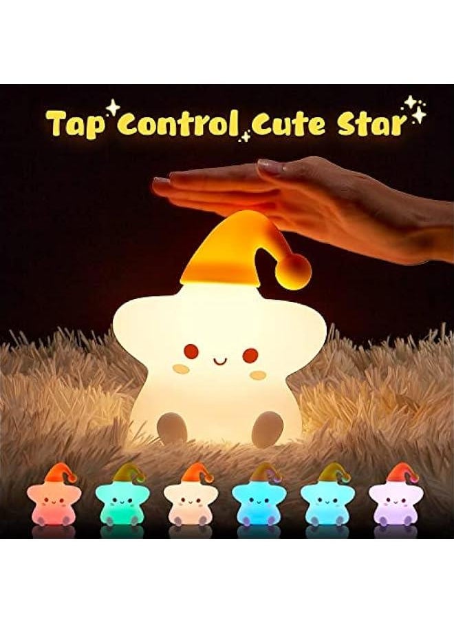 Gonice Kawaii Star Baby Colorful Silicone Cute Lamp Night Light  - Image 2