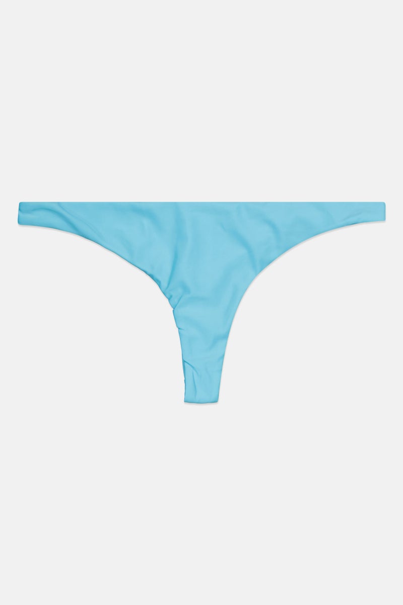 Lefties Women Solid Pull On Bikini Bottom, Light Blue - Image 2