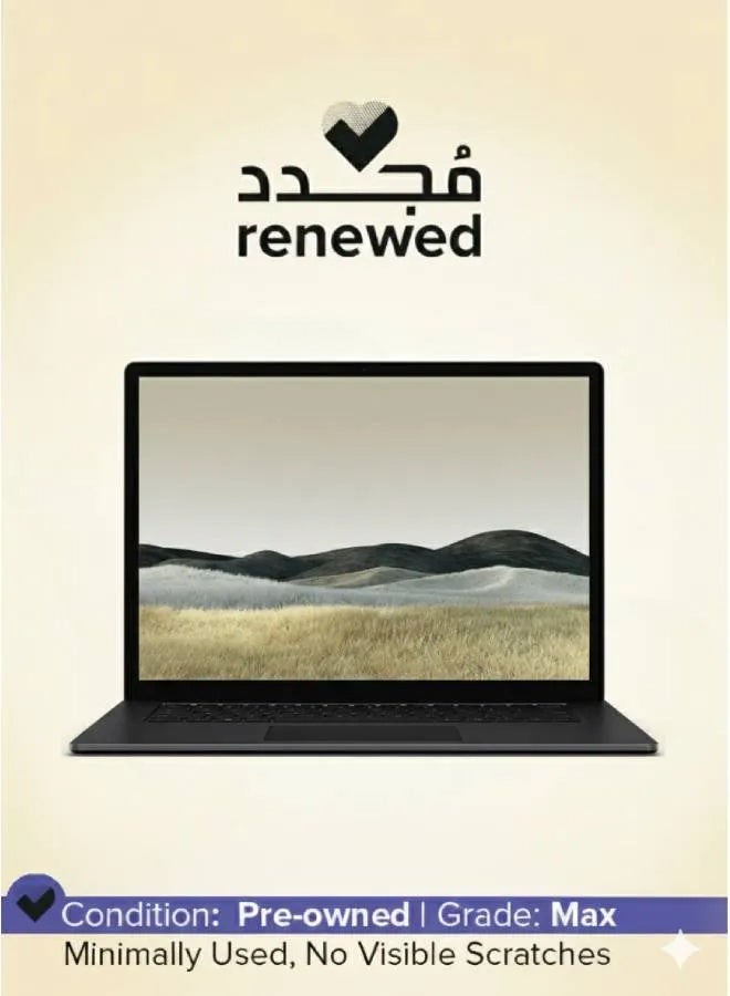 مايكروسوفت Renewed - Surface laptop 4 , AMD Ryzen 7 Microsoft Surface Edition , RAM 16GB DDR4 , 512GB SSD M.2 NVMe , AMD Radeon Graphics , 13.5 inch 2K LED-IPS Touchscreen English/Arabic Platinum / Matte Black - Image 1