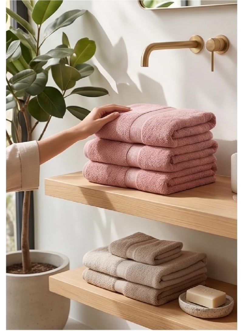 EBREEZZ Premium Terry Face Towels Set – 4 Pieces, 425 GSM Soft Cotton Towels (33×33 cm) - Image 2