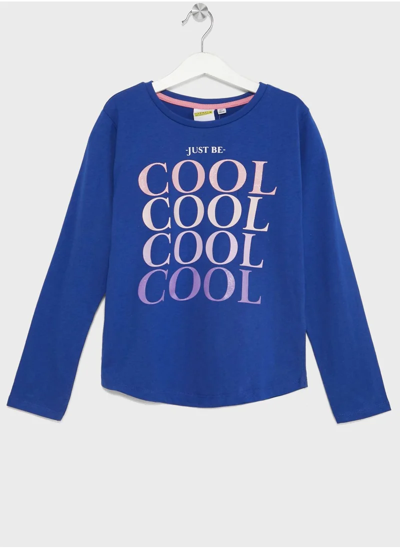 بنياتا Girls  Printed Long Sleeve T-Shirt