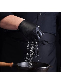 Gesalife Pack of 2 Powder Free Disposable Vinyl Black Gloves 100 Pcs  - Image 5
