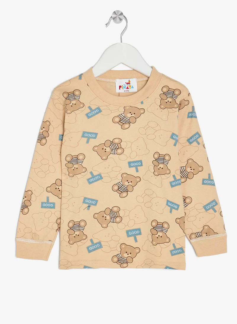 بنياتا بيجامة بأكمام طويلة