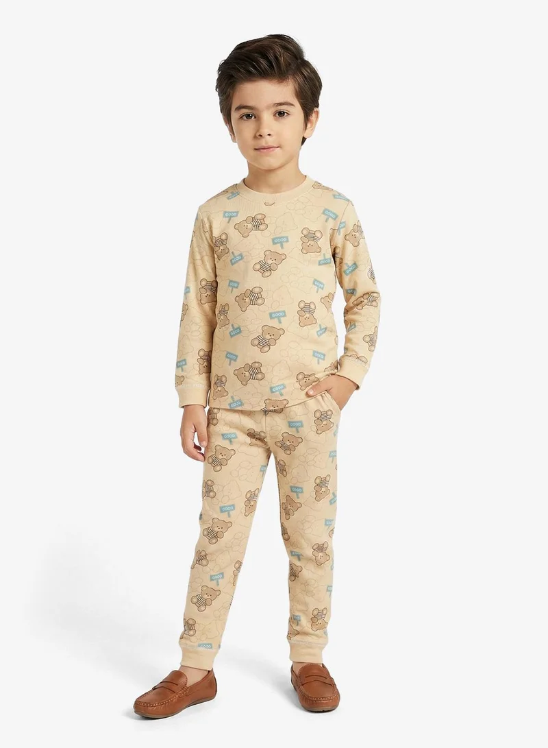 Pinata Cute Bear Print Long Sleeve Pyjamas