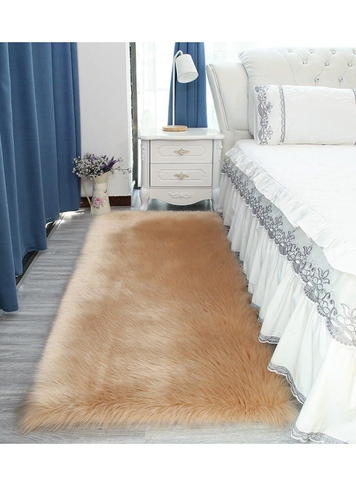 CityRiya-Long Kitchen Mats, Kitchen Rug Mats, Soft Fluffy Carpets, Living Room Area Rugs, Comfort Runner Rugs, Area Rug For Bedroom, 60x180CM Floor Carpet for Bedroom, Floor, Bathrooms, Sink, Brown Mats - Image 1