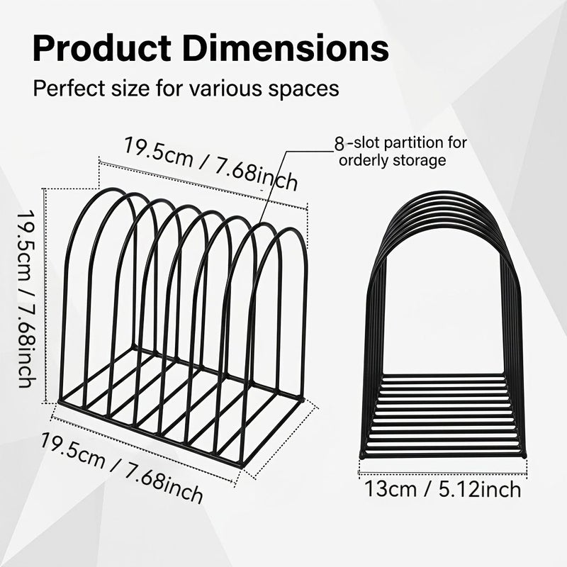 Golden 8 Layer Iron Art Hat Rack Desktop And Wall Mounted Organizer - Image 4