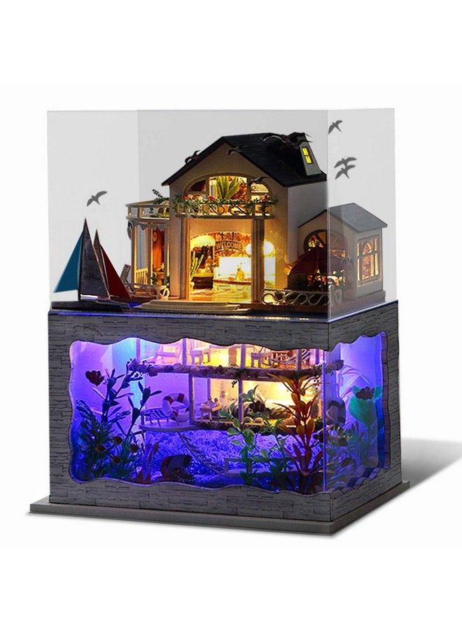 UniHobby Diy Miniature Dollhouse Kitunihobby Diy Dollhouse Kit Tiny House Wooden Toy Gift With Furniture Dust Proof Led Lights For Adults  - Image 3