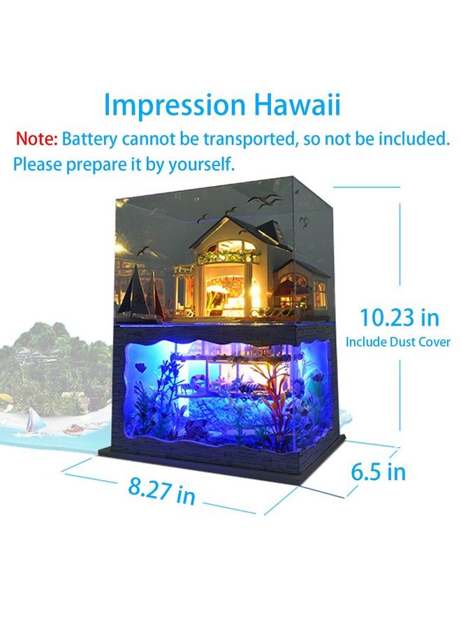 UniHobby Diy Miniature Dollhouse Kitunihobby Diy Dollhouse Kit Tiny House Wooden Toy Gift With Furniture Dust Proof Led Lights For Adults  - Image 4