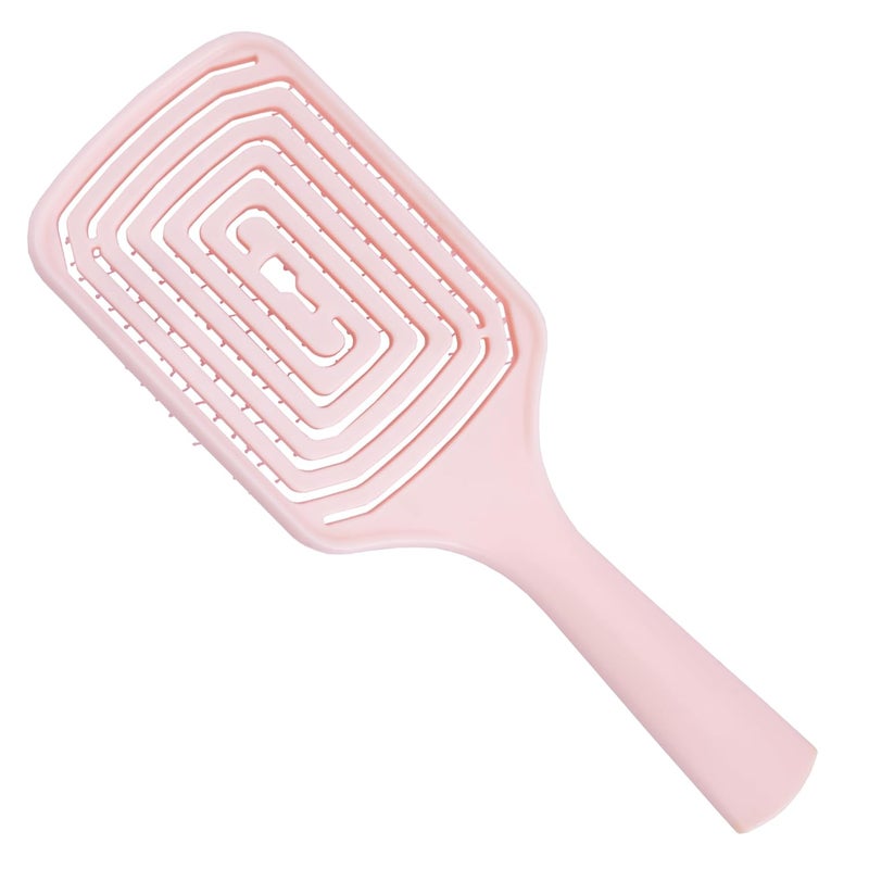 Roots Zero Tangle Hair Brush Designed with Vented Rectangle Shape Soft Tip Flexible Bristle Damage Free Suitable for all Hair Type for Men and Women RZTZCB - Image 2